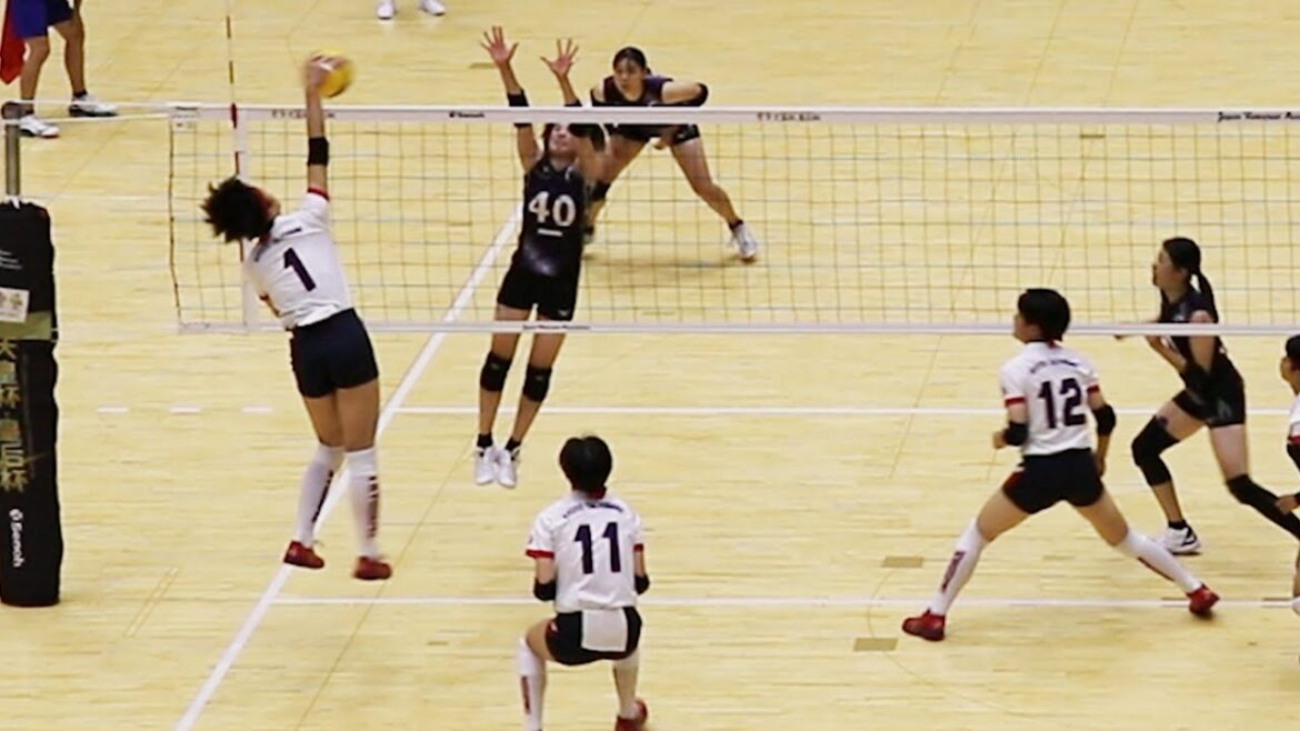 【皇后杯近畿2023】京都橘高校vs天理大学　第２セット　＜女子バレーボール＞