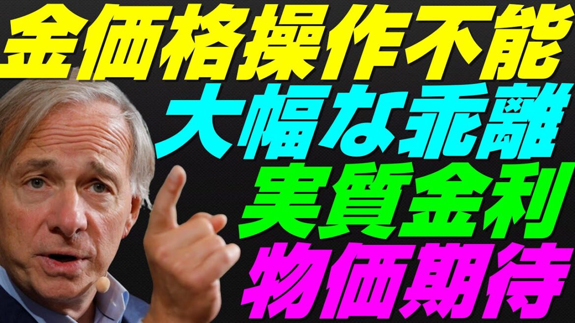 【米国株】中央銀行と市場『誤認』金価格をコントールできなくなる！長期インフレ期待と実質金利予想！景気後退リセッション暴落FRB政策【NASDAQ100レバナスS&P500投資ナスダック経済ニュース不況