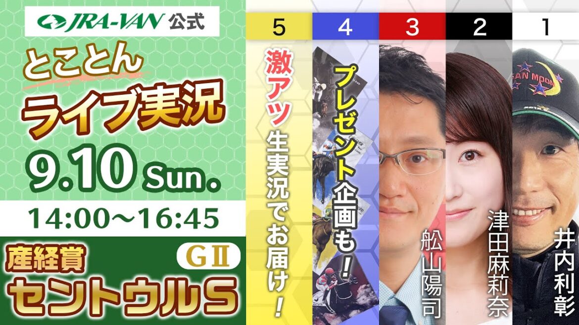 【JRA-VAN公式】とことんライブ実況 in セントウルS 2023
