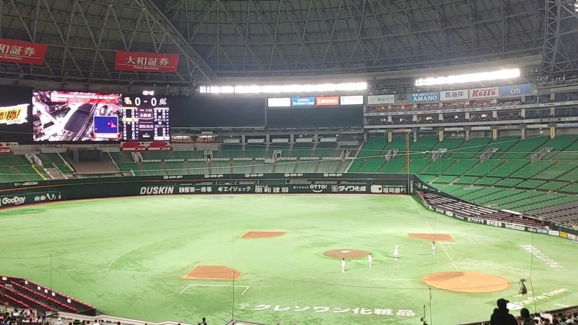 [プロ野球]ホークスパブリックビューイング 緊急地震速報で中継が途切れる