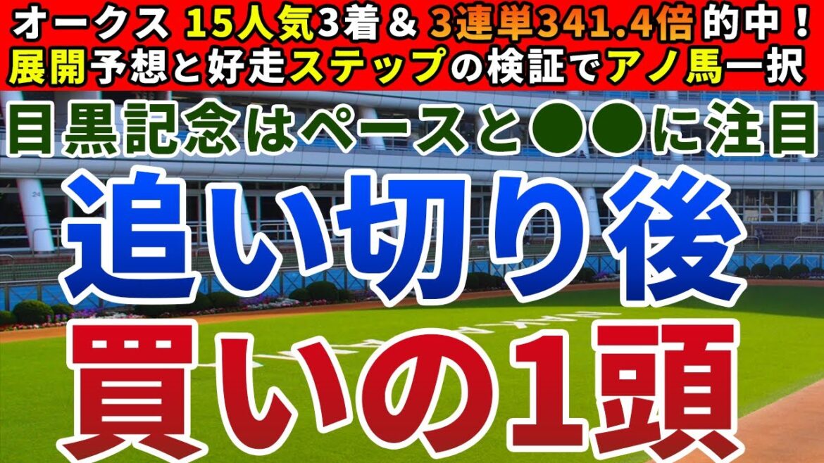 目黒記念2023 追い切り後【買いの1頭】公開！長丁場でも、意外と末脚がモノをいう一戦！近走の相手関係から前進必至の一頭とは？