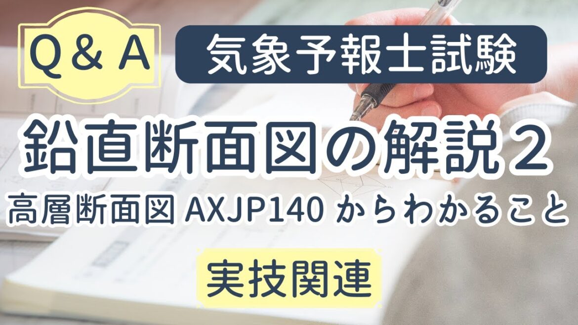 鉛直断面図の解説２【気象予報士試験よくある質問掲示板 (８) Team SABOTEN 気象専門STREAM.(774)】