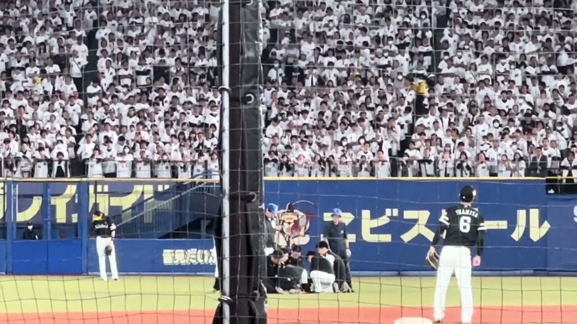 頑張れ三森コールが響くzozoマリンスタジアム