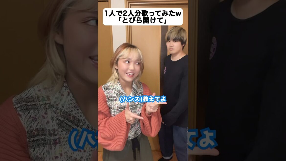 1人で「アナ雪」する女w 扉開けて1人で歌ってみたw  アナと雪の女王 Love Is an Open Door 神田沙也加