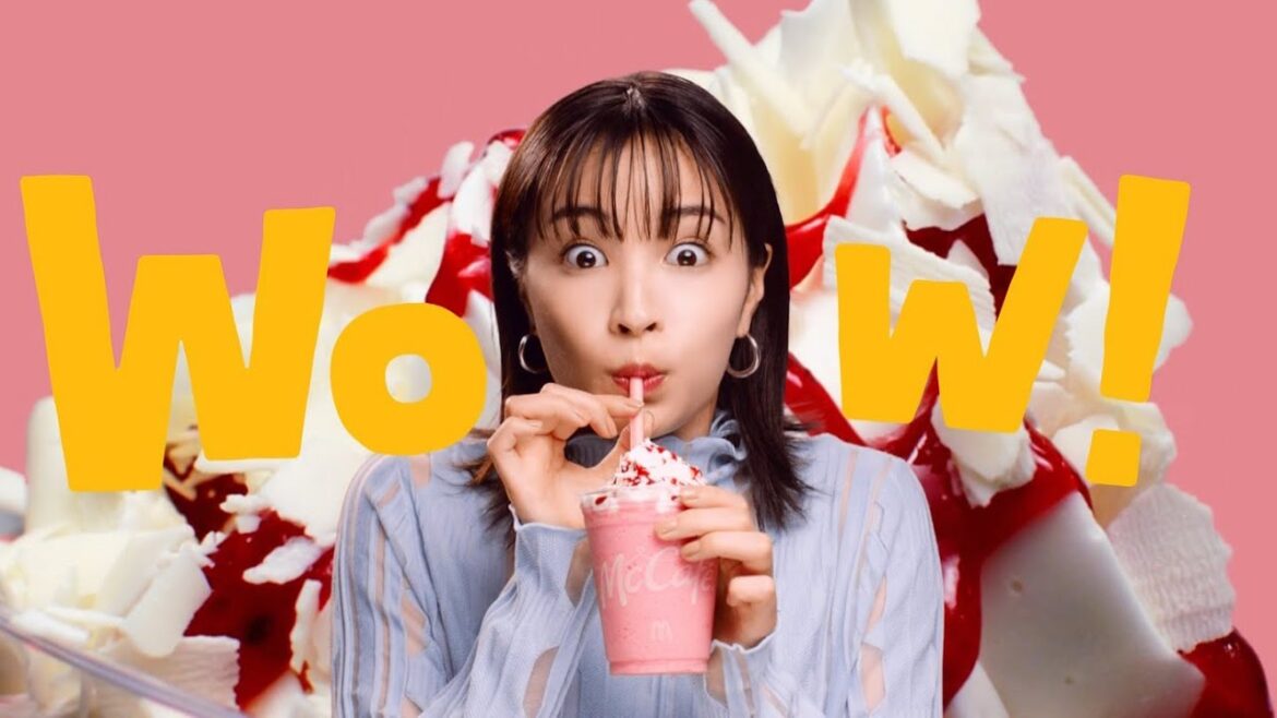 広瀬すず & 木村拓哉  マクドナルド マックカフェ ホワイトチョコストロベリーフラッペ「マックにいちごのフラッペがやってきた」篇 TVCM