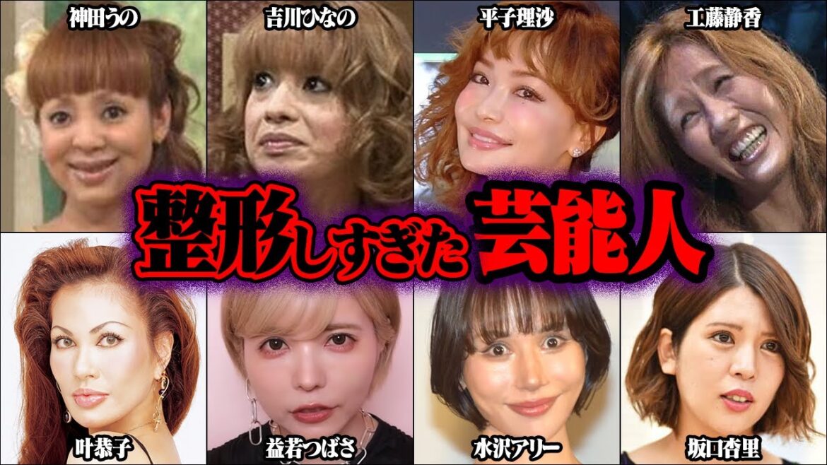 整形しすぎてヤバいことになった芸能人37選【ゆっくり解説】