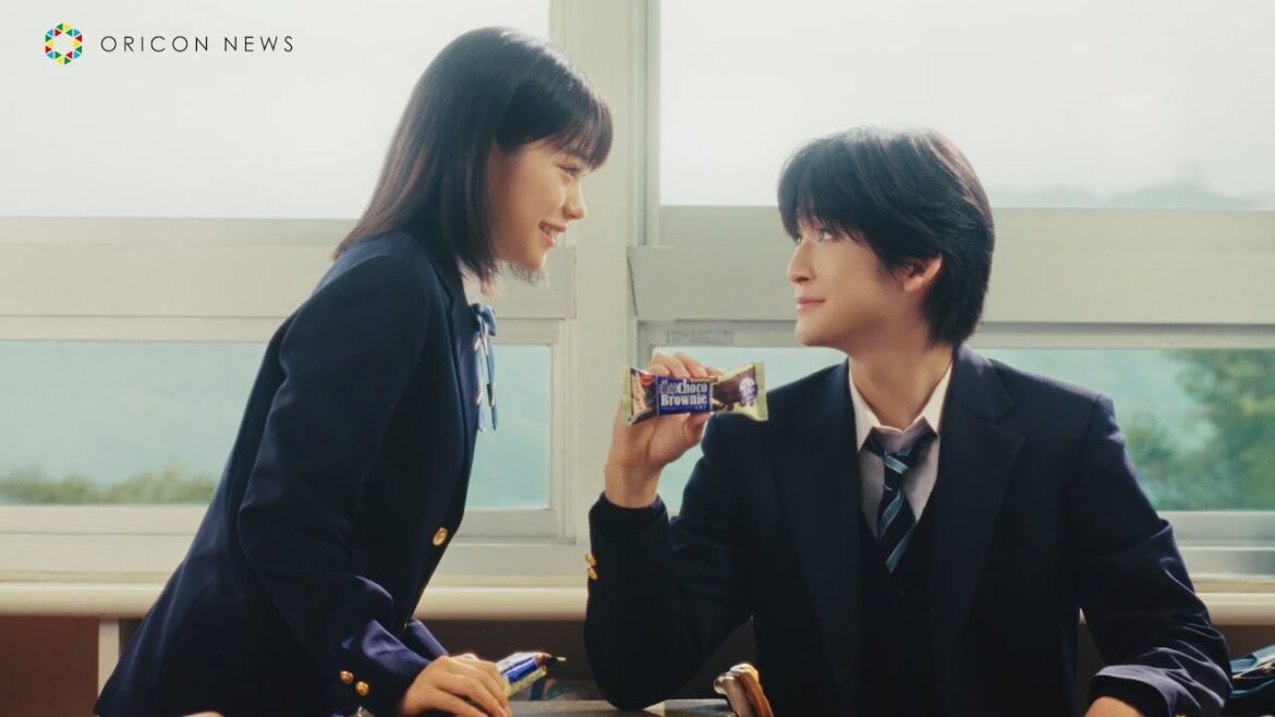 高橋文哉＆當真あみ、見つめ合う甘い濃厚青春シーンを熱演！　ブルボン濃厚チョコブラウニー新TVCM 『夢が叶いますように』篇