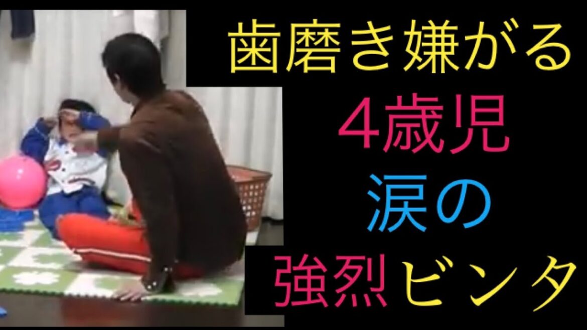 4歳幼児　衝撃動画　張り手ビンタ炸裂