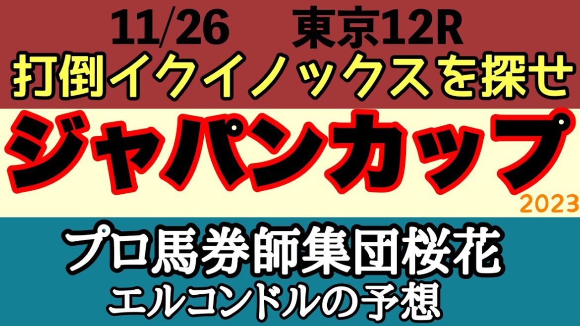 プロ馬券師集団桜花エルコンドル氏のジャパンカップ2023予想！！最強馬と三冠牝馬に引けを取らない豪華メンバー集結！小細工なしの真っ向勝負！2強を負かす馬はいるのか？！