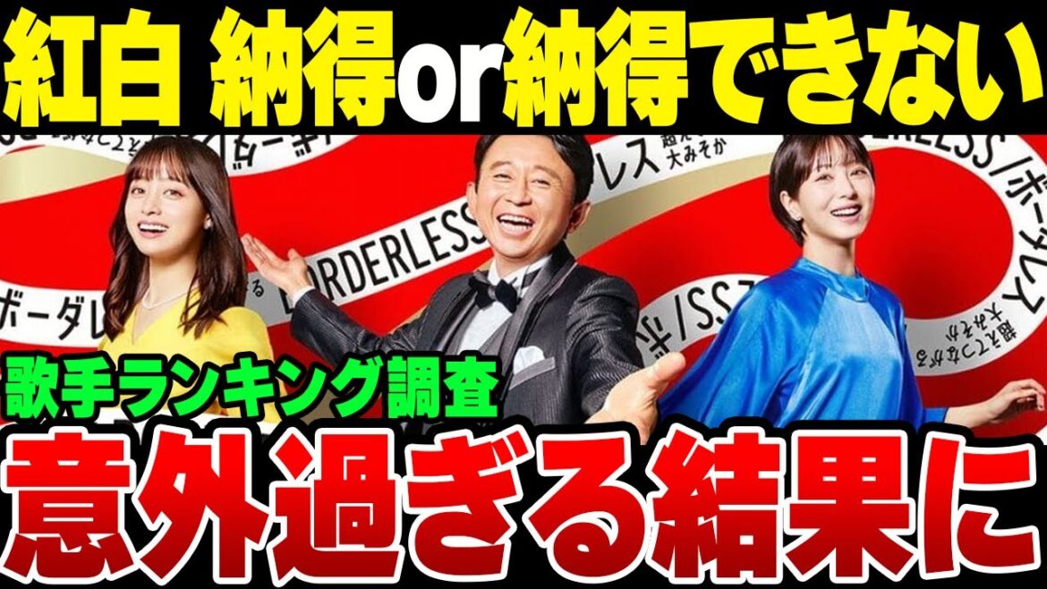 紅白歌合戦「納得できる」&「納得できない」ランキングがあまりにも意外過ぎた【ゆっくり解説】 紅白歌合戦「納得できる」&「納得できない」ランキングがあまりにも意外過ぎた【ゆっくり解説】