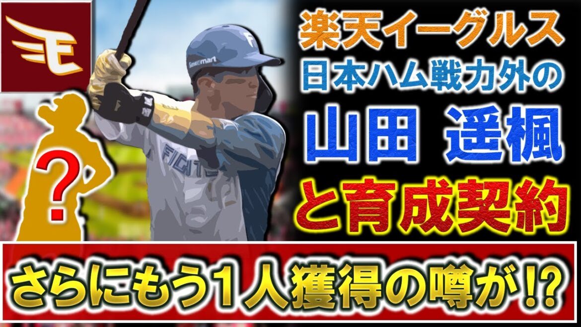 【やはり拾うとこアリ！】楽天が日本戦力外の『山田遥楓』を育成契約で獲得発表！さらにもう１人戦力外から獲得が噂されている選手も！？