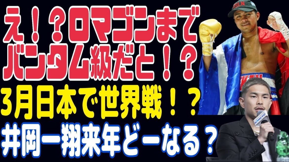 【ロマゴンまでバンタム級だと！？】井岡一翔どーする？