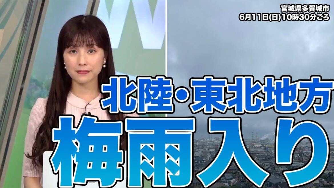 【梅雨情報】北陸・東北地方が梅雨入り