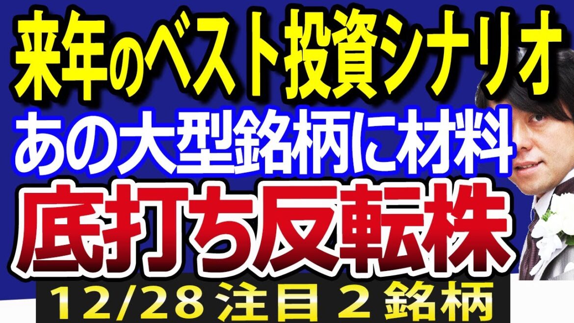 あの大型銘柄に好材料！日本株の2024年ベスト投資シナリオこれ、当たれば日経平均爆上がり！
