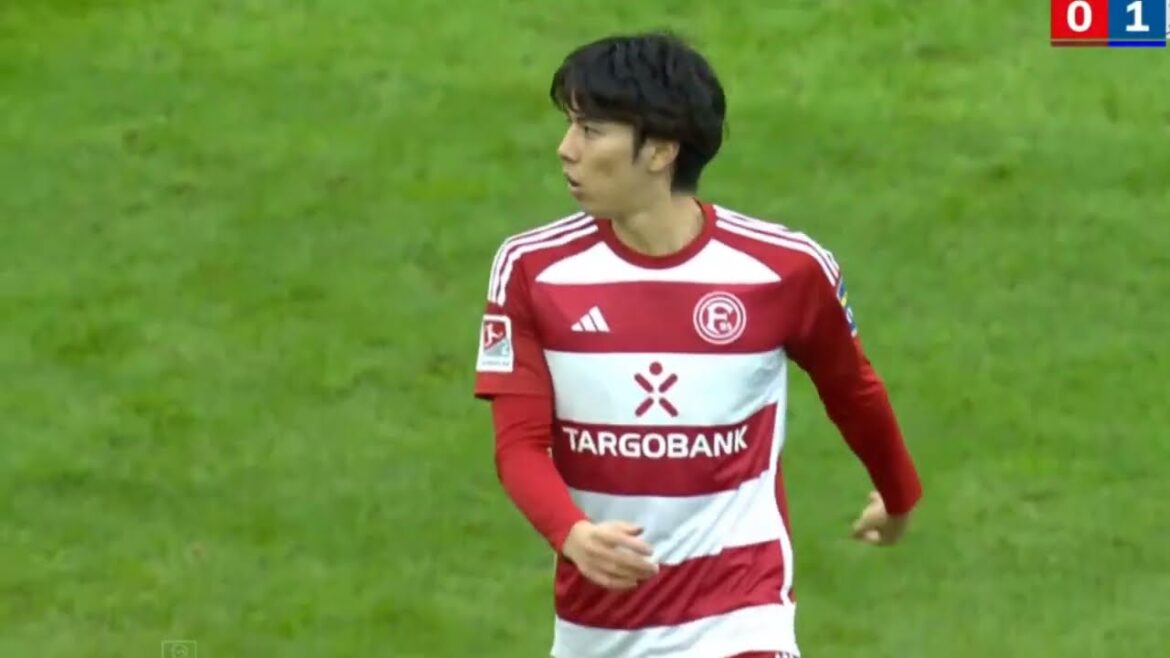 うおおおおお！田中碧と町野修斗の日本人対決だー ! デュッセルドルフ対ホルシュタインキール