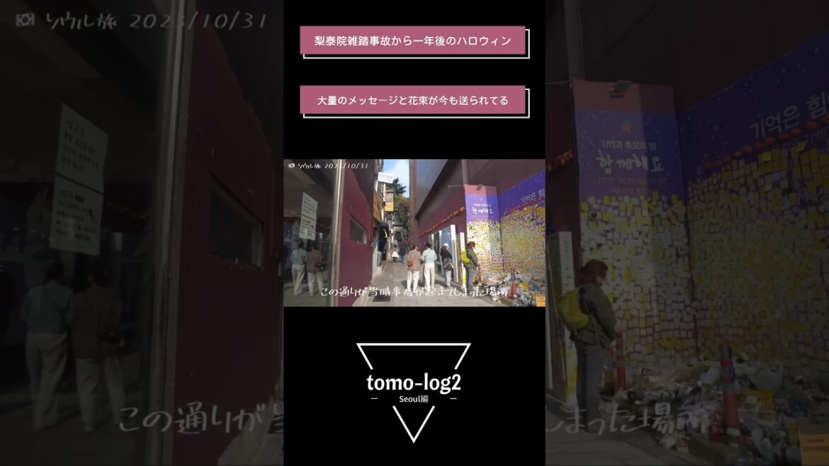 梨泰院事故現場 #vlog #ソウル #travel #ソウルの街 #韓国 #グルメ #ソウル生活 #旅行 #梨泰院 #梨泰院クラス #梨泰院雑踏事故 #ハロウィン #梨泰院ハロウィン