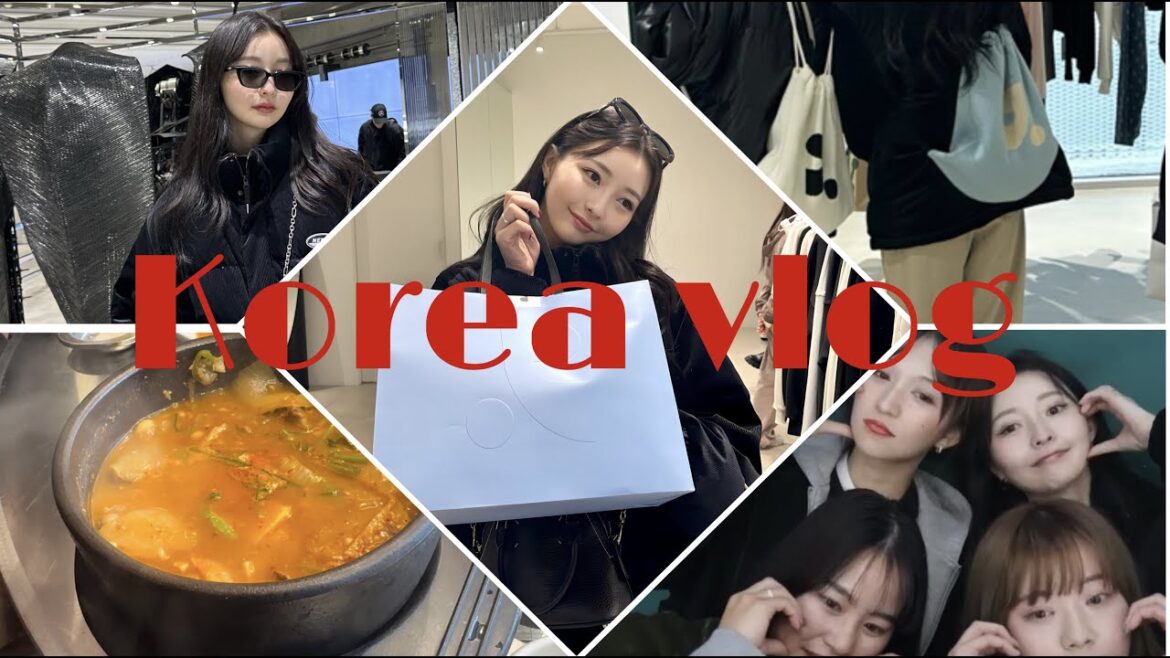 【VLOG】親友と韓国でショッピングと食べ物美味しすぎて幸せすぎた💌