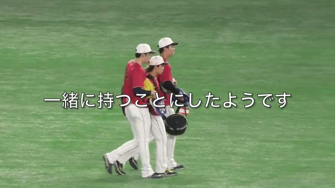 【侍ジャパン】佐々木朗希に荷物を持たせない高橋宏斗とそれを助ける宮城くん