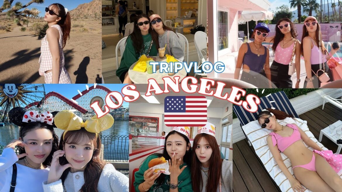 【LA🇺🇸vlog】4泊6日のロサンゼルス映え旅行✈️🌴ディズニー/パームスプリングス/ジョシュアツリー/ビバリーヒルズ🎀