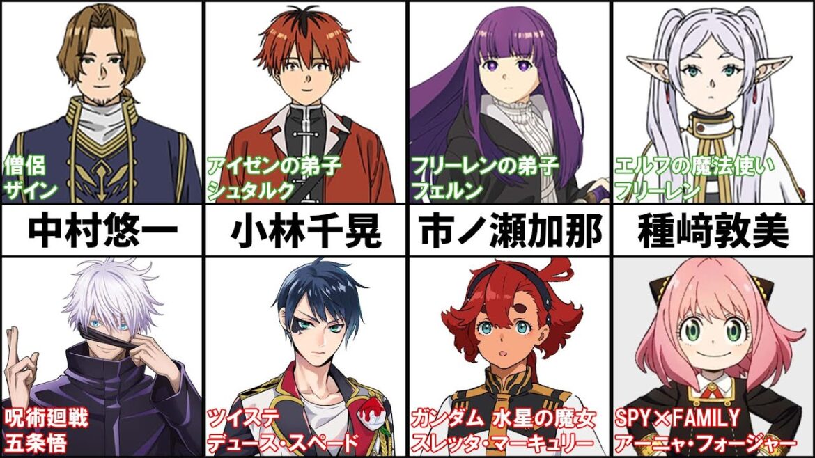 葬送のフリーレン声優が演じた有名キャラクターまとめ【一級魔法使い試験編】 葬送のフリーレン声優が演じた有名キャラクターまとめ【一級魔法使い試験編】