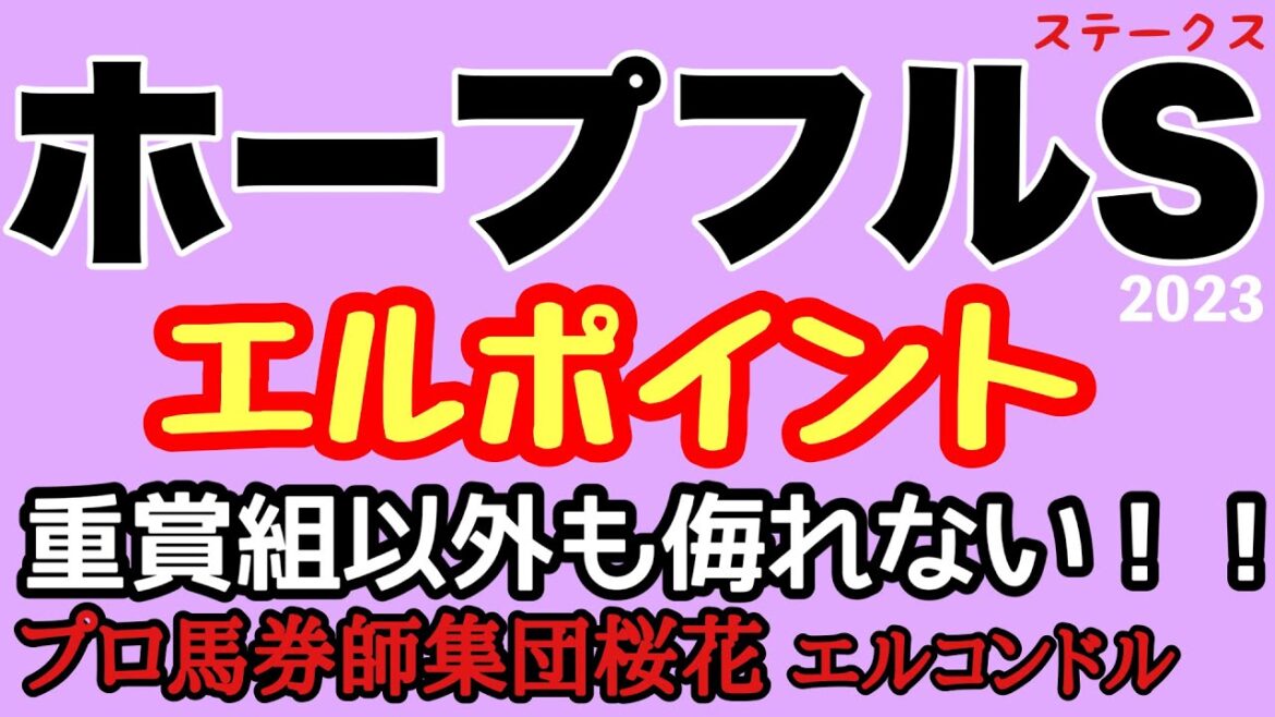 プロ馬券師集団桜花エルコンドル氏のホープフルステークス2023エルポイント！！過去の傾向探れば重賞やオープン戦組有利でもない！？波乱含みか！