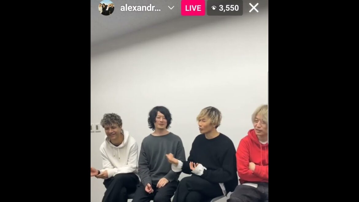 新曲「todayyyyy」発表前夜緊急インスタライブ[Alexandros]20231228