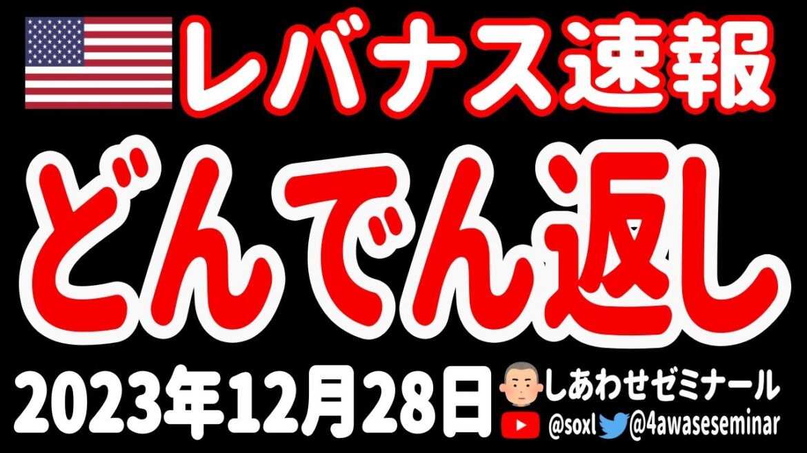 【急転直下】年末年始にご注意を！投資家を狂わせるものとは！【12月28日 お昼の米国株ニュース】