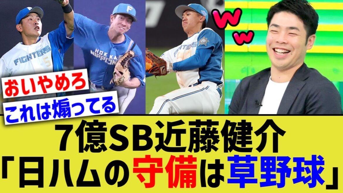 7億SB近藤健介「日ハムの守備は草野球みたいですね」【なんJ プロ野球反応】
