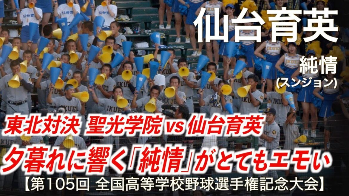 仙台育英  純情 (スンジョン)「夕暮れに響く純情がとてもエモい」高校野球応援 2023夏【第105回全国高等学校野球選手権記念大会】【高音質】