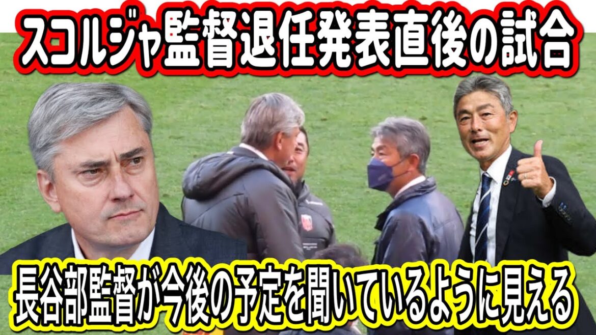 🔴退任決定直後の試合！浦和レッズのスコルジャ監督と別れを惜しんで今後の予定を聞くアビスパ福岡の長谷部監督！明治安田生命Ｊ１リーグ サッカー日本代表 サポーターチャント