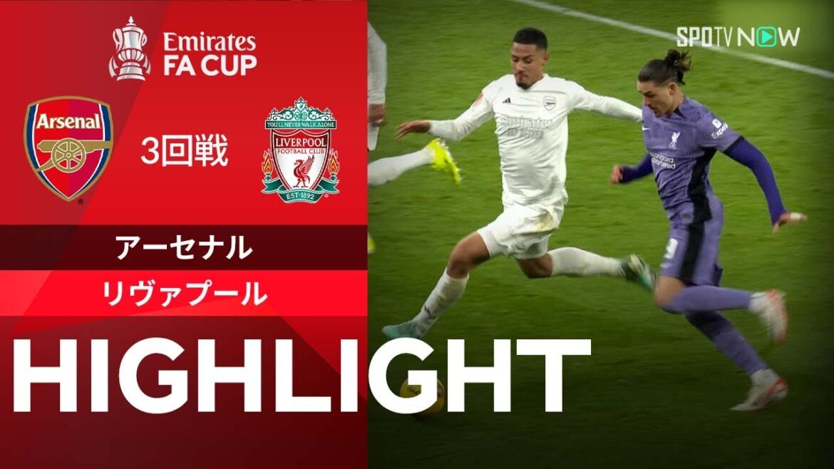 【注目のビッグマッチ！アーセナル vs リヴァプール】試合ハイライト 23/24シーズン FAカップ3回戦