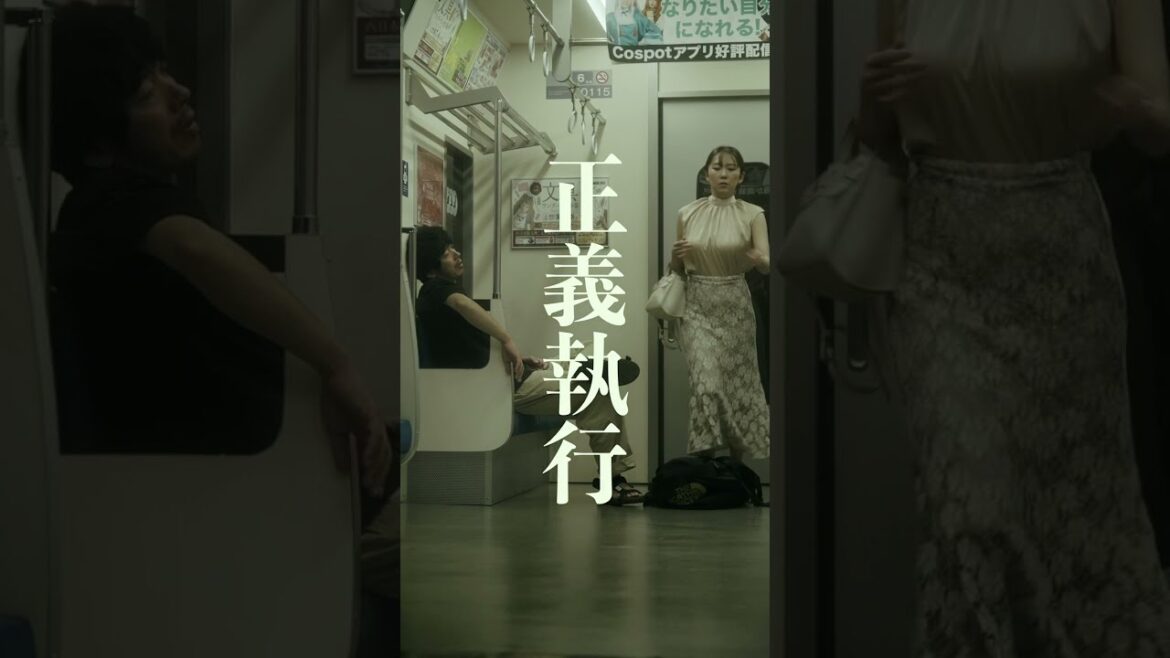 【短編映画（縦型）】正義執行！電車内で調子に乗るヤンキーの末路。#こねこフィルム #ショートドラマ #ショートフィルム #電車