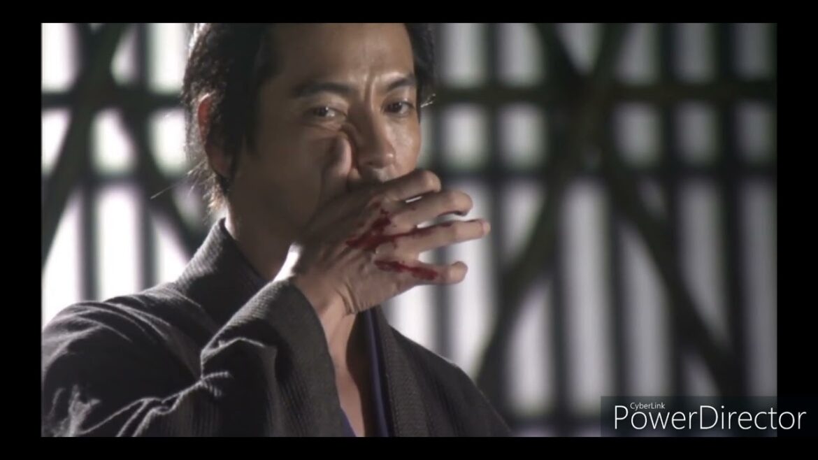必殺仕事人　水川あさみ　やられシーン(エロ男爵こと沢村一樹に斬られて…)「Mizukawa Asami」Death and corpse scene