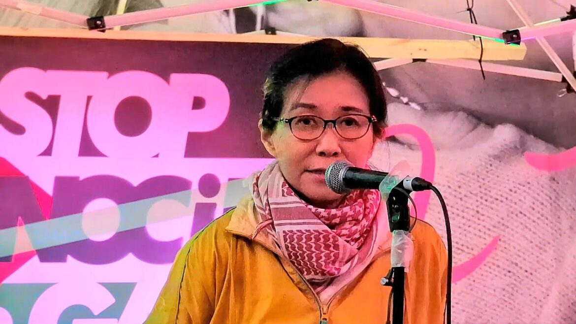 香山リカ氏（精神科医／北海道パレスチナ医療奉仕団）【Protest Rave☮RAVERS' GATHERING for HUMANITY】2023.12.10 @渋谷駅ハチ公前