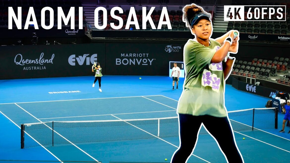 Naomi Osaka 2024 Forehand Backhand Practice [BI 2024]
