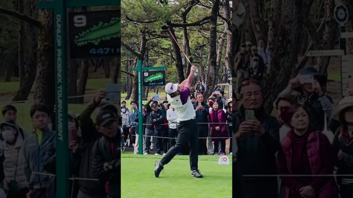 Power Hitter "Hideki Matsuyama" Awesome Swing Motion & Slow Motion,パワーヒッター「松山英樹」のすごいスイングモーション2023
