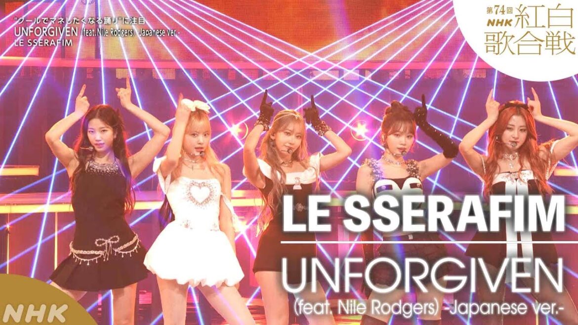 【LE SSERAFIM】紅白「UNFORGIVEN (feat. Nile Rodgers) -Japanese ver.-」圧巻のカルグンム【紅白】｜NHK