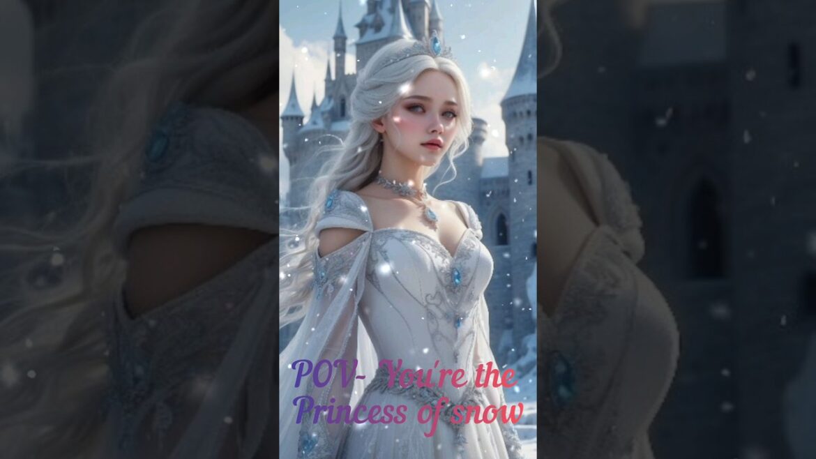 POV- You're the Princess of Snow❄ #shorts #fantasy