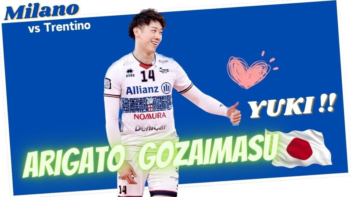 「ありがと〜 ございます!YUKI ❣️」イタリアセリエA 石川祐希 選手 / Trentino戦 2nd set より 「ありがと〜 ございます!YUKI ❣️」イタリアセリエA 石川祐希 選手 / Trentino戦 2nd set より