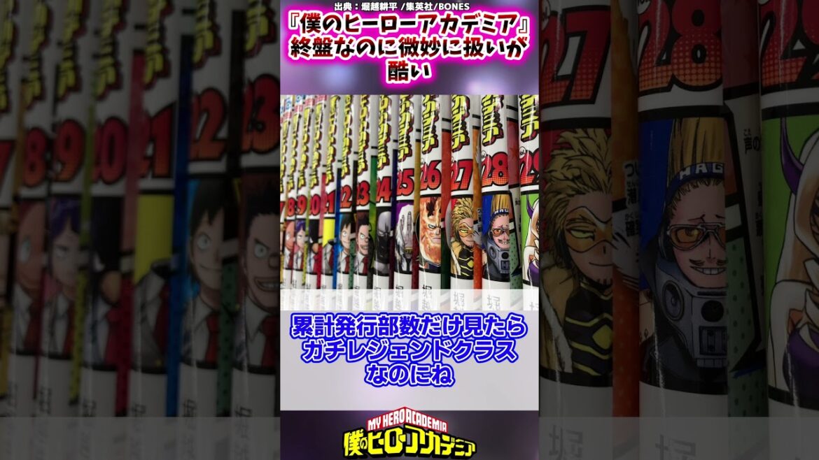 『僕のヒーローアカデミア』終盤なのに微妙に扱いが酷い、に対する読者の反応集#shorts