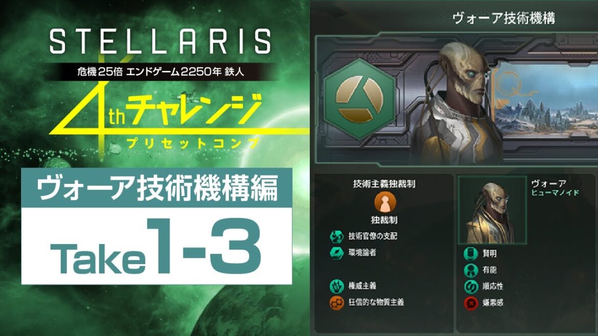 【Stellaris】危機25倍 ヴォーア技術機構編 Take1-3 2255【公開収録】