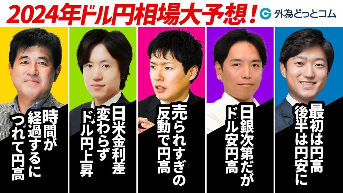 2024年のドル/円相場大予想！円安相場は終焉を迎えるのか？注目すべきポイントや相場の行方を徹底解説！
