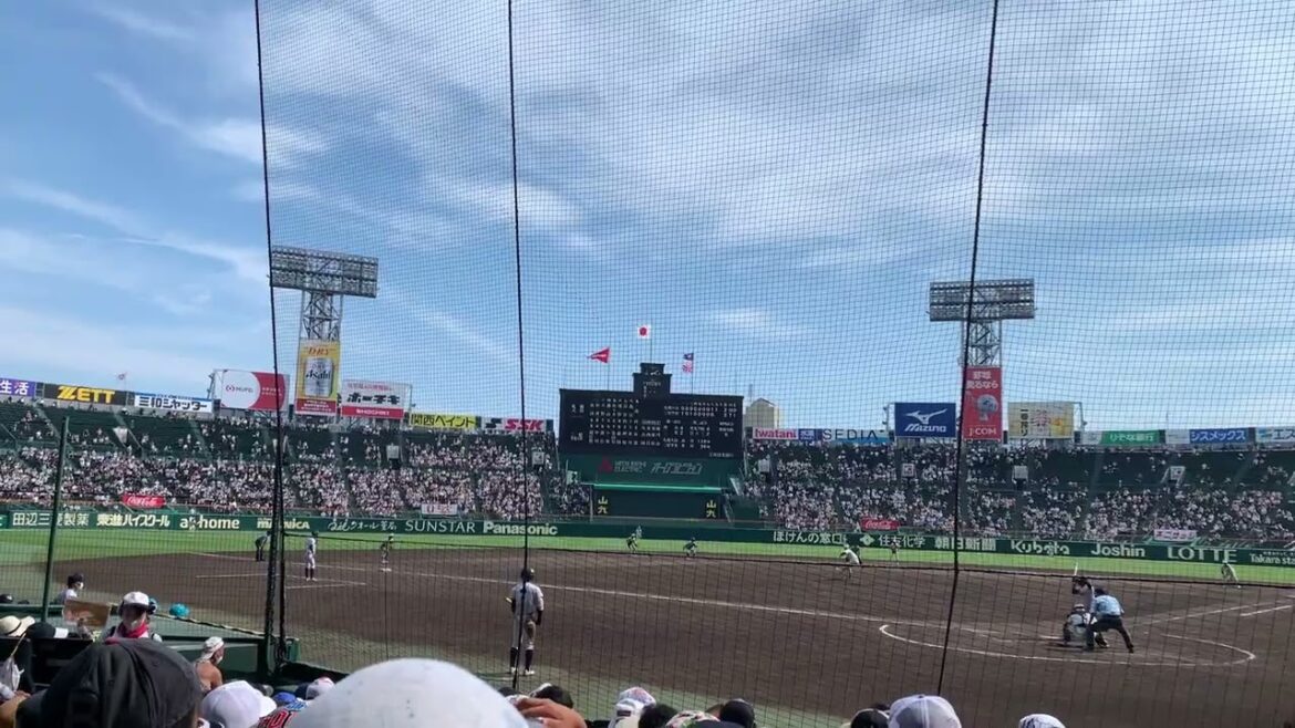 4K対応 2022年　夏　甲子園球場　下段から観戦　２回戦 二松学舎附属 対 札幌大谷