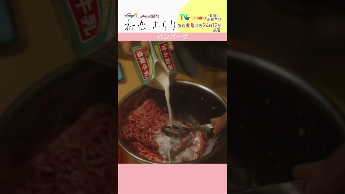 「#初恋ざらり」【ハンバーグver.】 テレビ東京系 毎週金曜24時12分から放送&TVerで配信中！#小野花梨 #風間俊介 #shorts