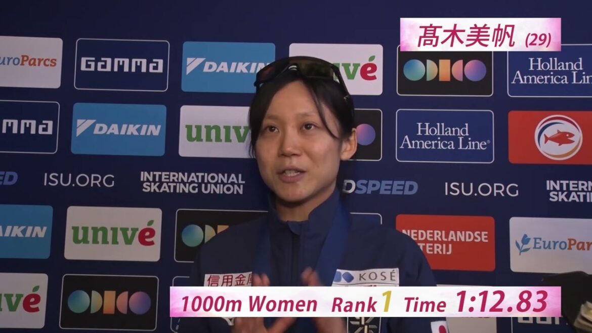 【世界スピスケ】髙木美帆 レース後インタビュー ＜世界距離別スピードスケート選手権2024／フジテレビ公式＞