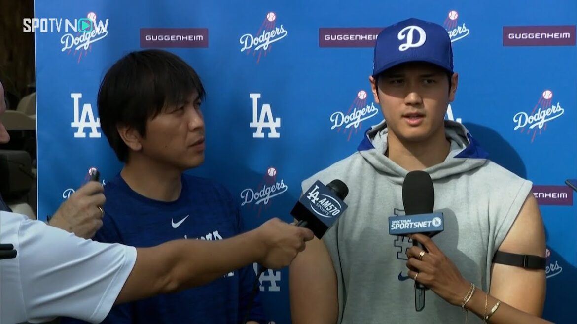 【大谷翔平 出場後インタビュー！】ドジャースデビュー戦で見事なホームラン「緊張はなく、自分の調整が一番大事だった」