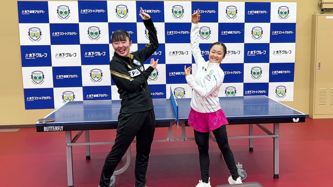 【未公開映像】次世代アスリートコンビ 張本美和＆島田麻央 写真撮影での一コマ