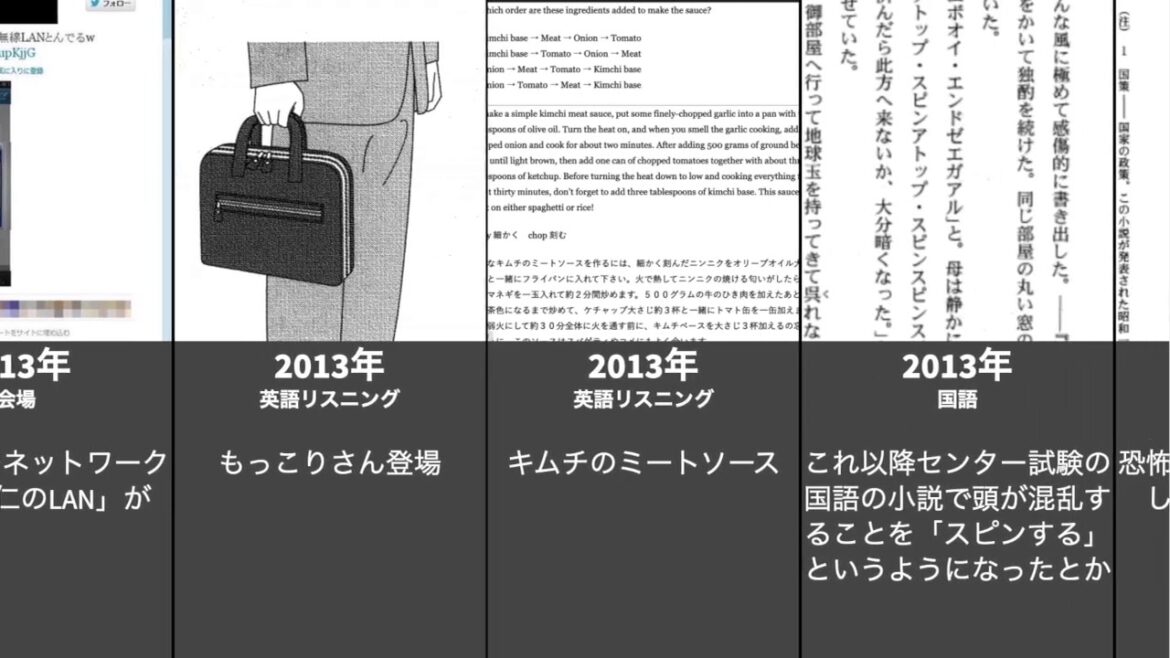 【珍事w】過去のセンター(共通)試験