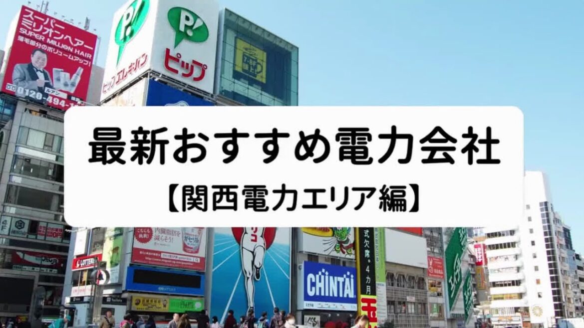 【2024年度版】大阪・関西・近畿エリアおすすめ電力会社