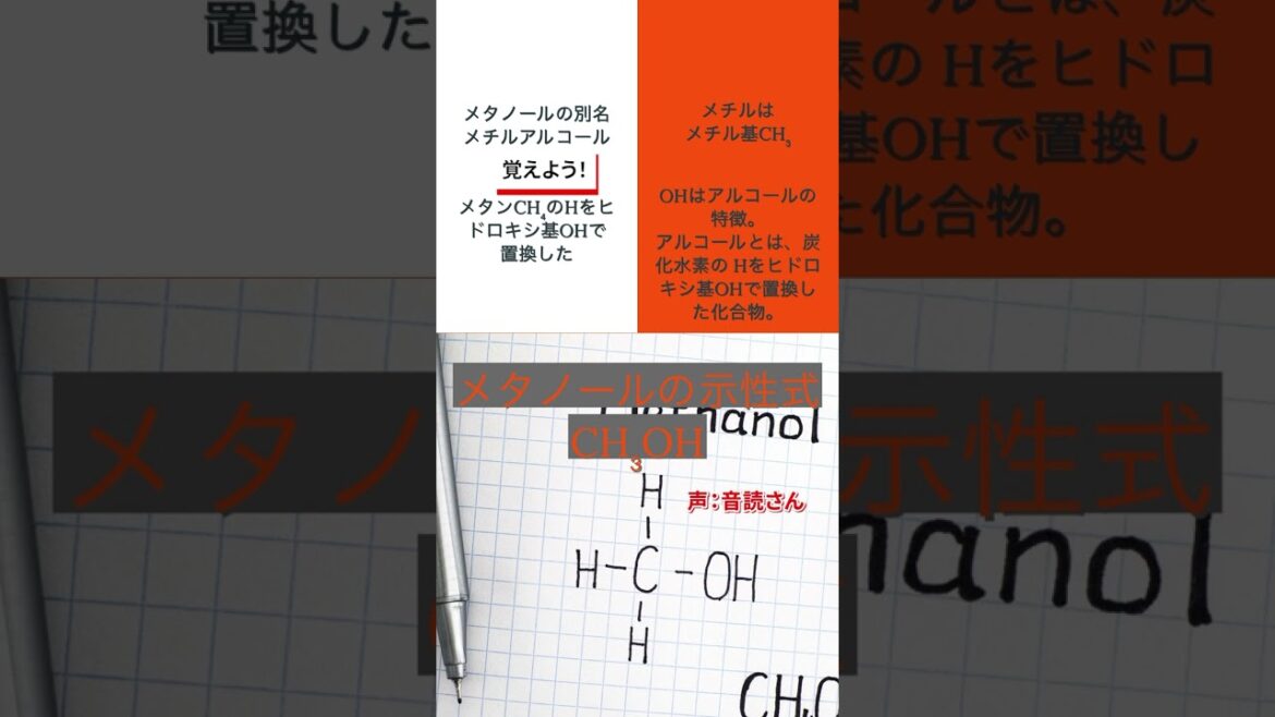 メタノールの示性式